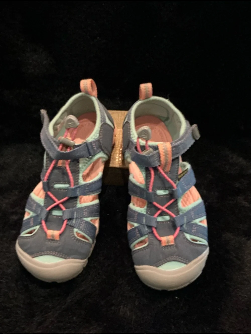 Keen Newport H2 Kids Blue Mint Pink Waterproof Closed-Toe Sandals Size 3